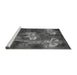 Sideview of Machine Washable Transitional Gray Rug, wshpat730gry