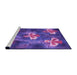 Sideview of Machine Washable Transitional Amethyst Purple Rug, wshpat730pur