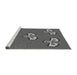 Sideview of Machine Washable Transitional Gray Rug, wshpat731gry