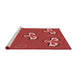 Sideview of Machine Washable Transitional Red Rug, wshpat731rd