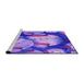 Sideview of Machine Washable Transitional Purple Mimosa Purple Rug, wshpat732pur