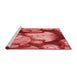 Sideview of Machine Washable Transitional Red Rug, wshpat732rd