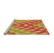 Sideview of Machine Washable Transitional Golden Brown Yellow Rug, wshpat734org