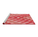 Sideview of Machine Washable Transitional Red Rug, wshpat734rd