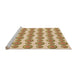 Sideview of Machine Washable Transitional Khaki Gold Rug, wshpat735org