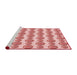 Sideview of Machine Washable Transitional Pink Rug, wshpat735rd