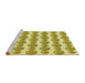 Sideview of Machine Washable Transitional Dark Golden Brown Rug, wshpat735yw