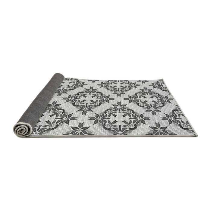 Thickness of Patterned Gray Rug, pat737gry