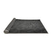 Thickness of Patterned Charcoal Black Rug, pat738gry
