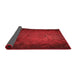 Thickness of Patterned Red Rug, pat738rd