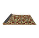 Thickness of Patterned Chrome Gold Yellow Rug, pat739brn