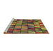 Machine Washable Transitional Red Brown Rug in a Bedroom, wshpat74brn