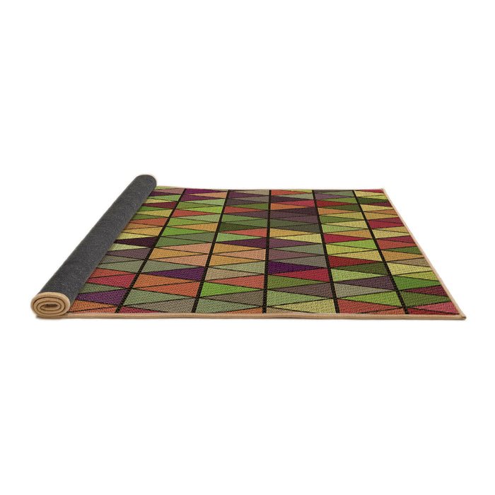 Patterned Red Brown Rug, pat74brn