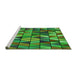 Machine Washable Transitional Army Green Rug in a Bedroom, wshpat74grn