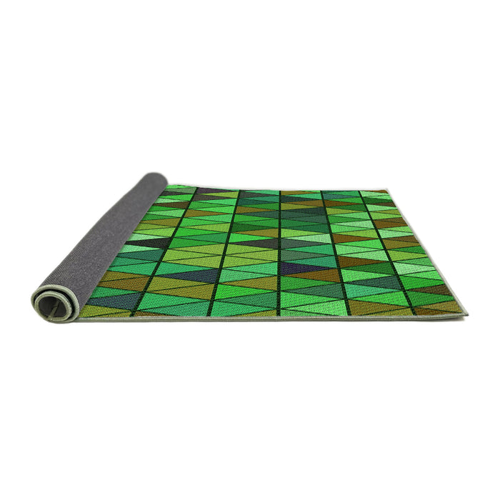 Patterned Army Green Rug, pat74grn