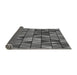 Thickness of Patterned Gunmetal Gray Rug, pat74gry