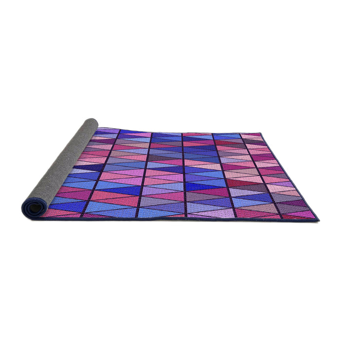 Patterned Dark Magenta Purple Rug, pat74pur