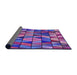 Patterned Dark Magenta Purple Rug, pat74pur