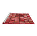 Machine Washable Transitional Red Rug in a Bedroom, wshpat74rd