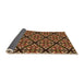 Thickness of Patterned Bronze Brown Rug, pat740org