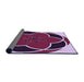 Thickness of Patterned Purple Purple Rug, pat741pur