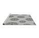 Sideview of Machine Washable Transitional Gray Rug, wshpat744gry