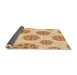 Thickness of Patterned Orange Rug, pat744org