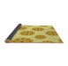 Thickness of Patterned Caramel Brown Rug, pat744yw