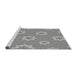 Sideview of Machine Washable Transitional Cloud Gray Rug, wshpat745gry