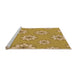 Sideview of Machine Washable Transitional Orange Rug, wshpat746org