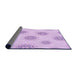 Thickness of Patterned Purple Rug, pat747pur