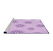 Sideview of Machine Washable Transitional Purple Rug, wshpat747pur