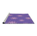 Sideview of Machine Washable Transitional Purple Mimosa Purple Rug, wshpat748pur