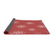 Thickness of Patterned Red Rug, pat748rd