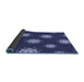 Thickness of Patterned Lapis Blue Rug, pat749blu