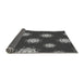 Thickness of Patterned Charcoal Black Rug, pat749gry