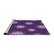 Sideview of Machine Washable Transitional Purple Rug, wshpat749pur