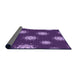 Thickness of Patterned Purple Rug, pat749pur