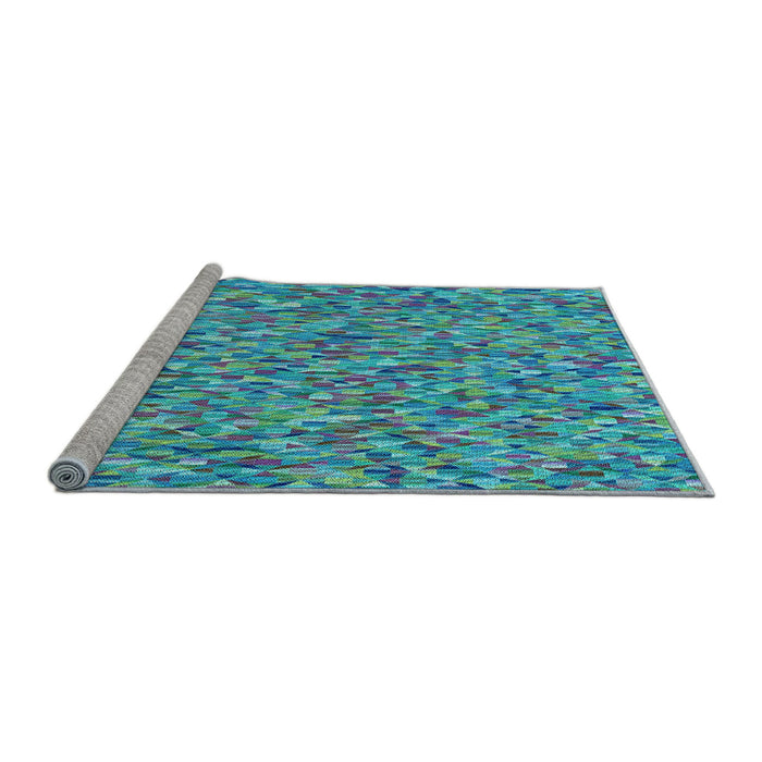 Machine Washable Transitional Blue Rug in a Bedroom, wshpat75lblu