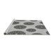 Sideview of Machine Washable Transitional Gray Rug, wshpat750gry