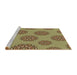 Sideview of Machine Washable Transitional Red Brown Rug, wshpat751brn