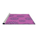 Sideview of Machine Washable Transitional Purple Rug, wshpat752pur