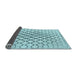 Thickness of Patterned Seafoam Green Rug, pat754lblu