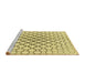 Sideview of Machine Washable Transitional Sun Yellow Rug, wshpat754yw