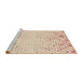 Sideview of Machine Washable Transitional Sunrise Orange Rug, wshpat755brn