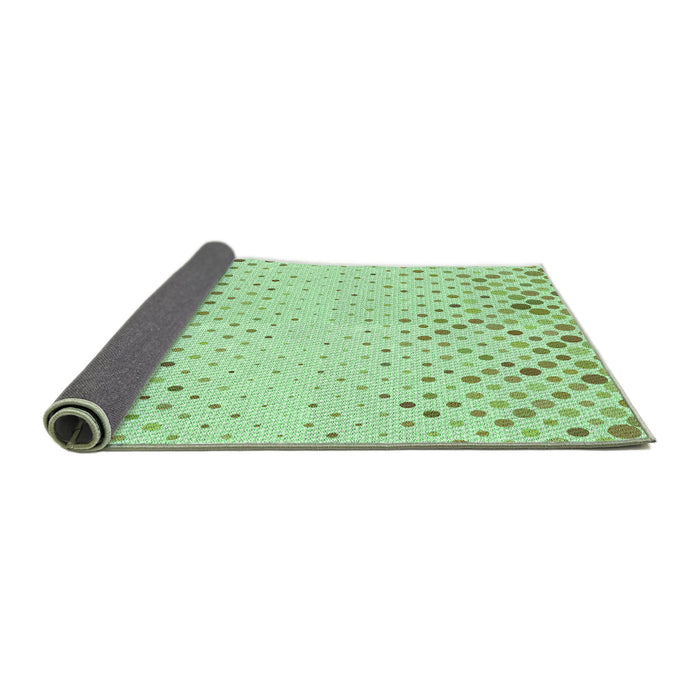 Thickness of Patterned Mint Green Rug, pat755grn