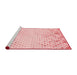 Sideview of Machine Washable Transitional Light Rose Pink Rug, wshpat755rd