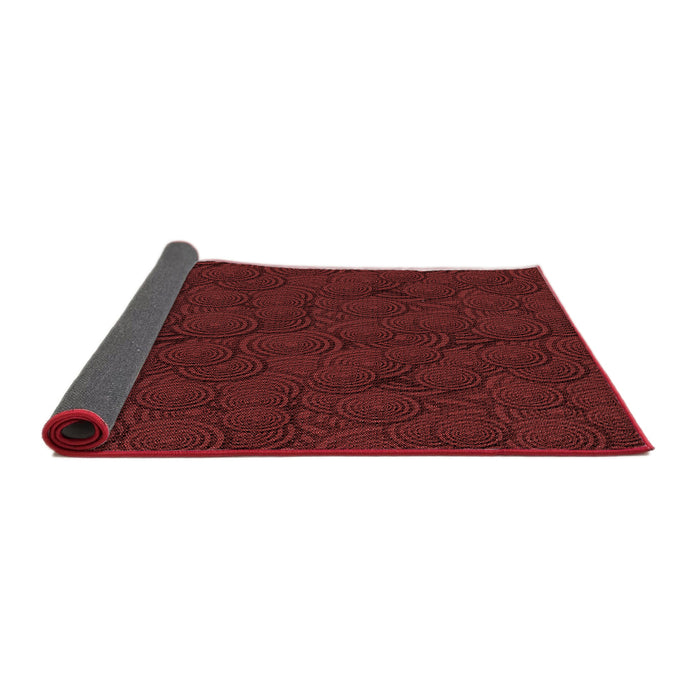 Thickness of Patterned Red Rug, pat756rd