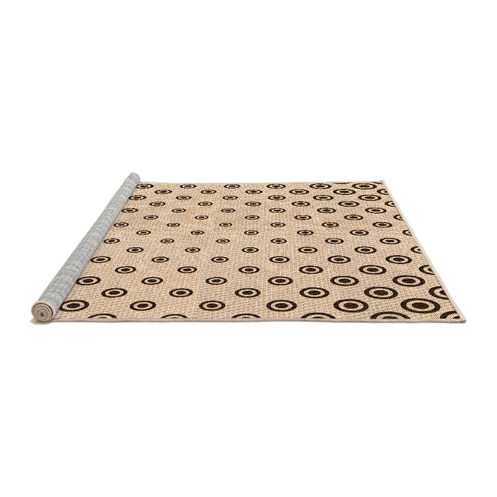 Sideview of Machine Washable Transitional Copper Brown Rug, wshpat758org