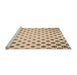 Sideview of Machine Washable Transitional Copper Brown Rug, wshpat758org